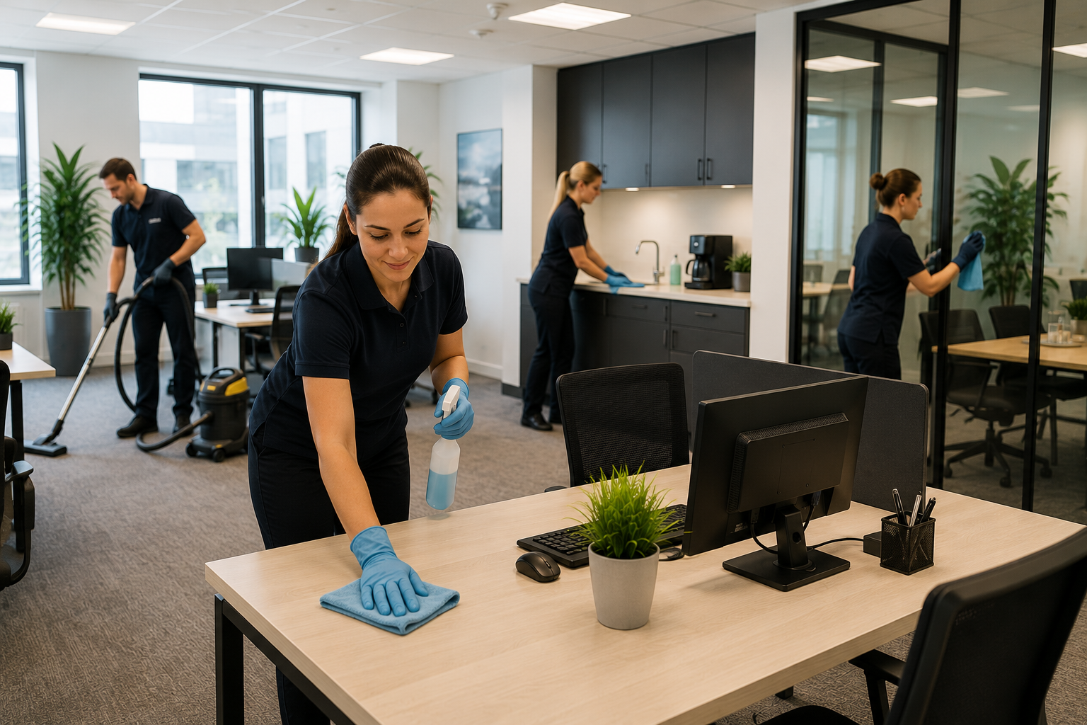 Hva inngår i kontorvask i moderne kontorlokaler